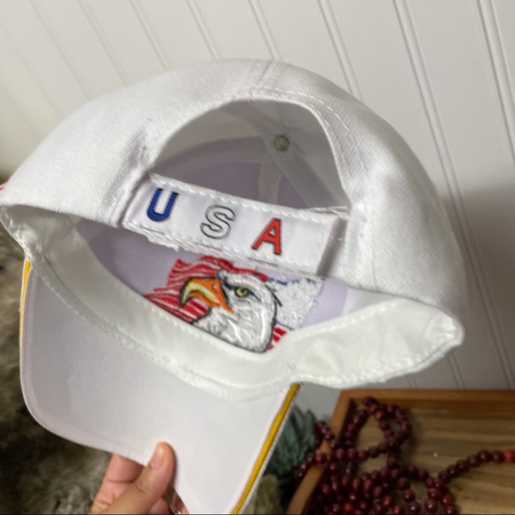 NWT USA Flag Eagle Embroidered Baseball Dad Hat - Picture 3 of 4